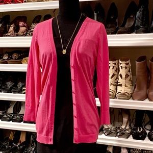 The Limited Hot Pink Button Up Cardigan NWT